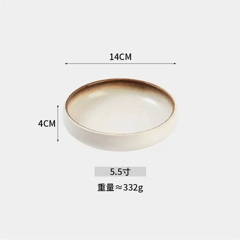 Cute Raised Ceramic Pet Bowl with Wood Stand Elevated Cat Dog Food Water Bowl Anti-Tip Neck Protector Pet Feeder for Cats Dogs