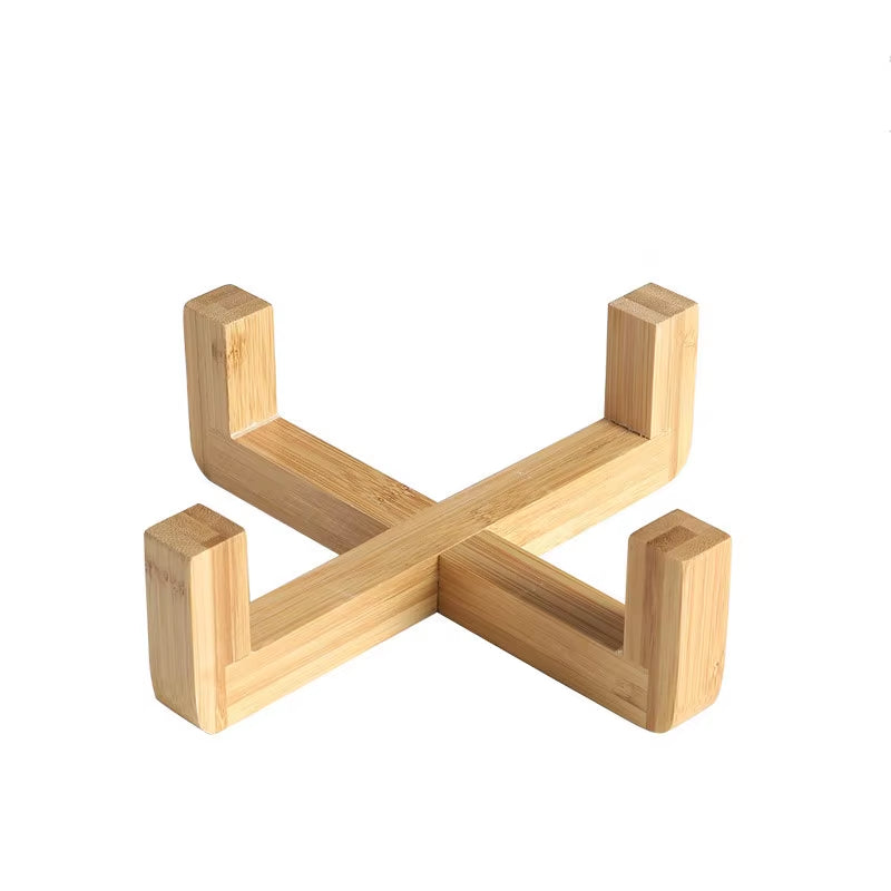 New Design Pet Food Bowl 400Ml 850Ml Pet Feeding with Wood Stand Bowl Ceramic Dog Cat Bowl