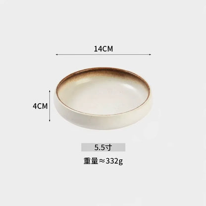 Ceramic Elevated Pet Bowl with Solid Wood Stand Eco-Friendly Anti-Spill Neck Protection for Cats and Dogs 6 Style Options