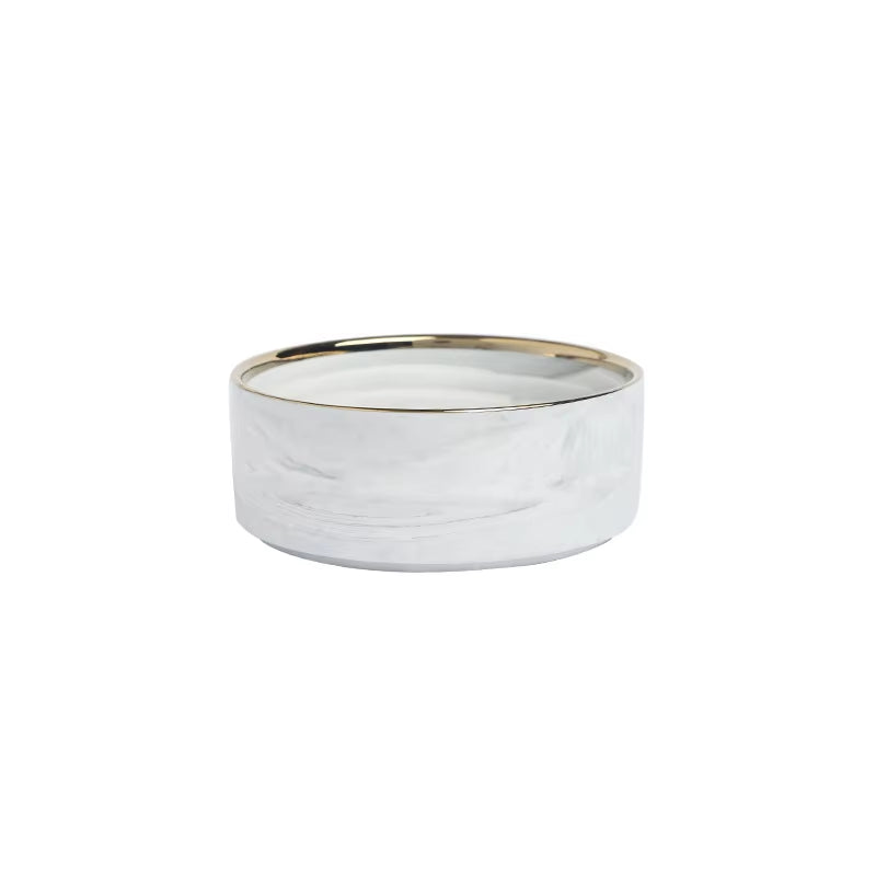 New Design Pet Food Bowl 400Ml 850Ml Pet Feeding with Wood Stand Bowl Ceramic Dog Cat Bowl