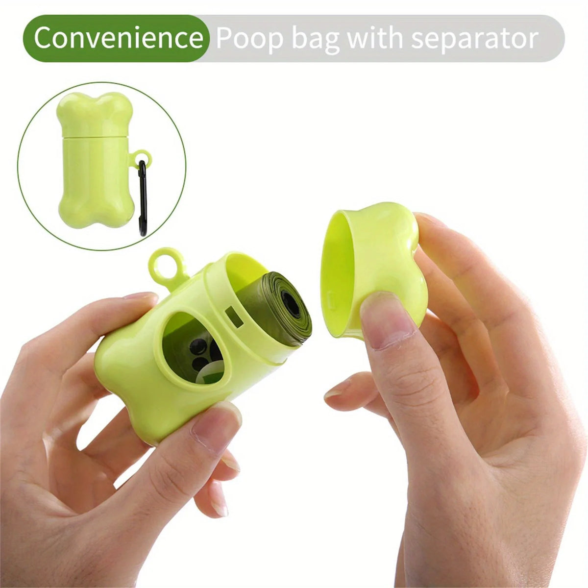 Eco-Friendly 8 Rolls Biodegradable Dog Poop Bags - Leak-Proof, Unscented, and Made from High-Quality Corn Starch