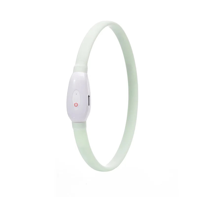 Illuminate Your Dog's Adventures with the Lightweight USB Rechargeable Glowing Collar - 9 Flashing Modes for All Sizes!