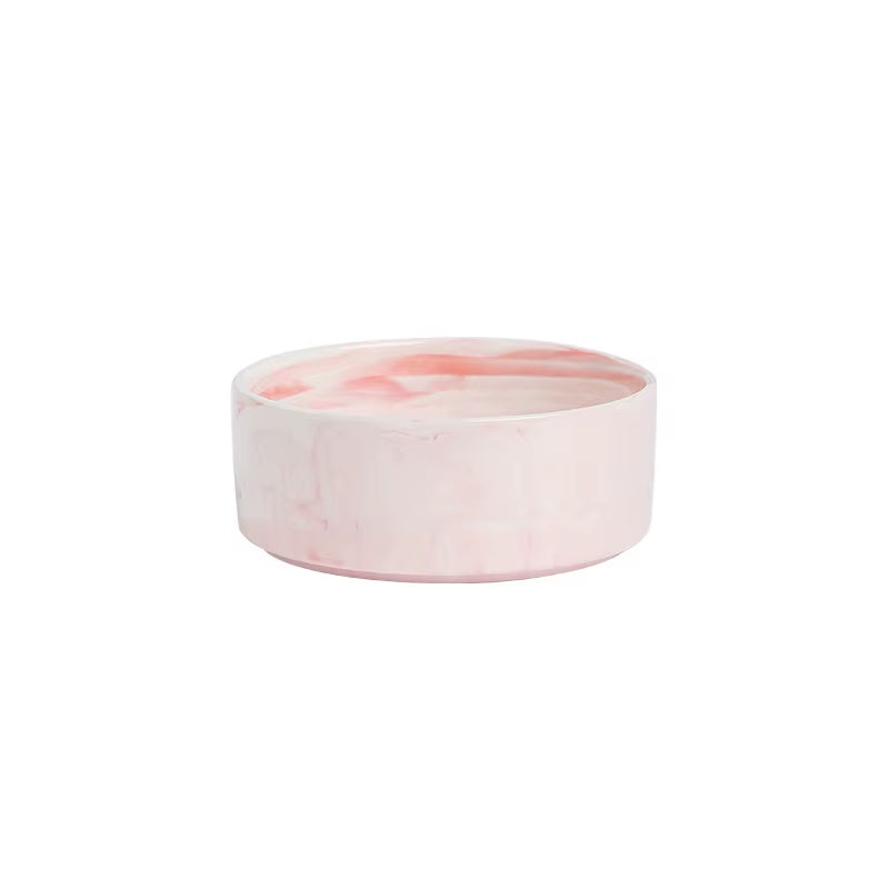 New Design Pet Food Bowl 400Ml 850Ml Pet Feeding with Wood Stand Bowl Ceramic Dog Cat Bowl