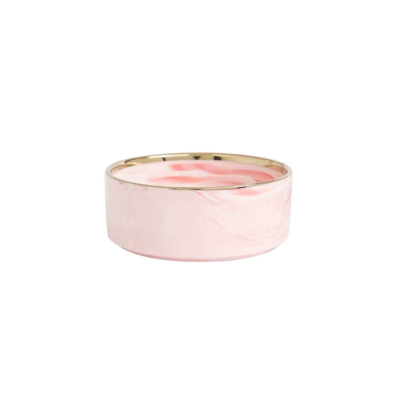 New Design Pet Food Bowl 400Ml 850Ml Pet Feeding with Wood Stand Bowl Ceramic Dog Cat Bowl
